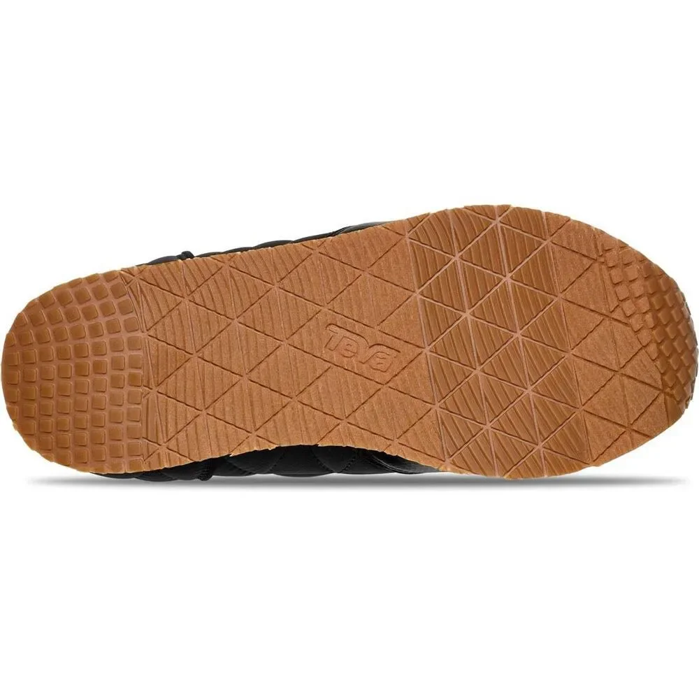 TEVA Black ReEmber Quilted Slip-On Outdoor Comfort Mid Platform Booties 6